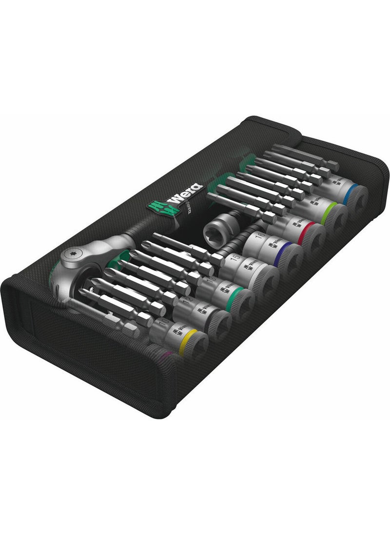 Wera 8100 Sb6 Zyklop Speed ​​Ratchet 3/8" Socket/bits Set (05004046001)  - Image 2