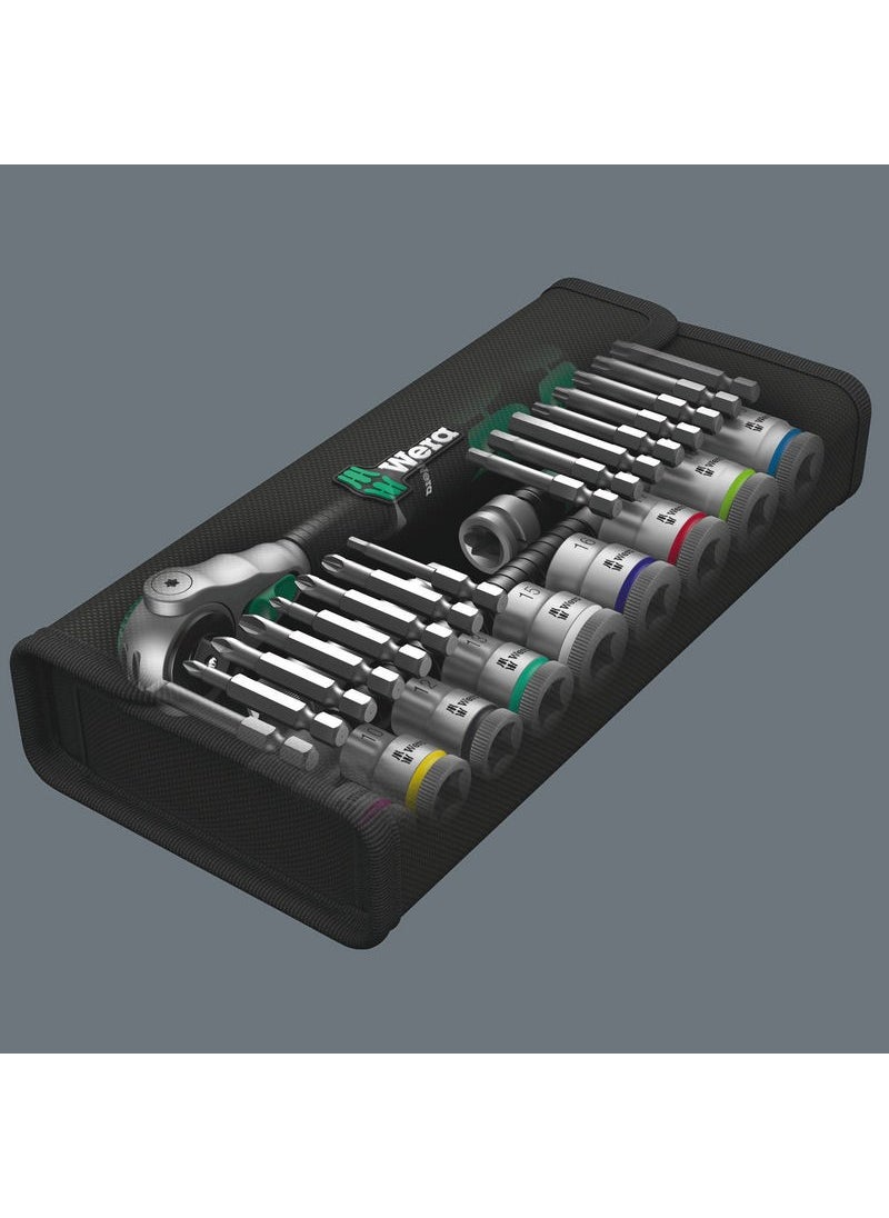 Wera 8100 Sb6 Zyklop Speed ​​Ratchet 3/8" Socket/bits Set (05004046001)  - Image 3
