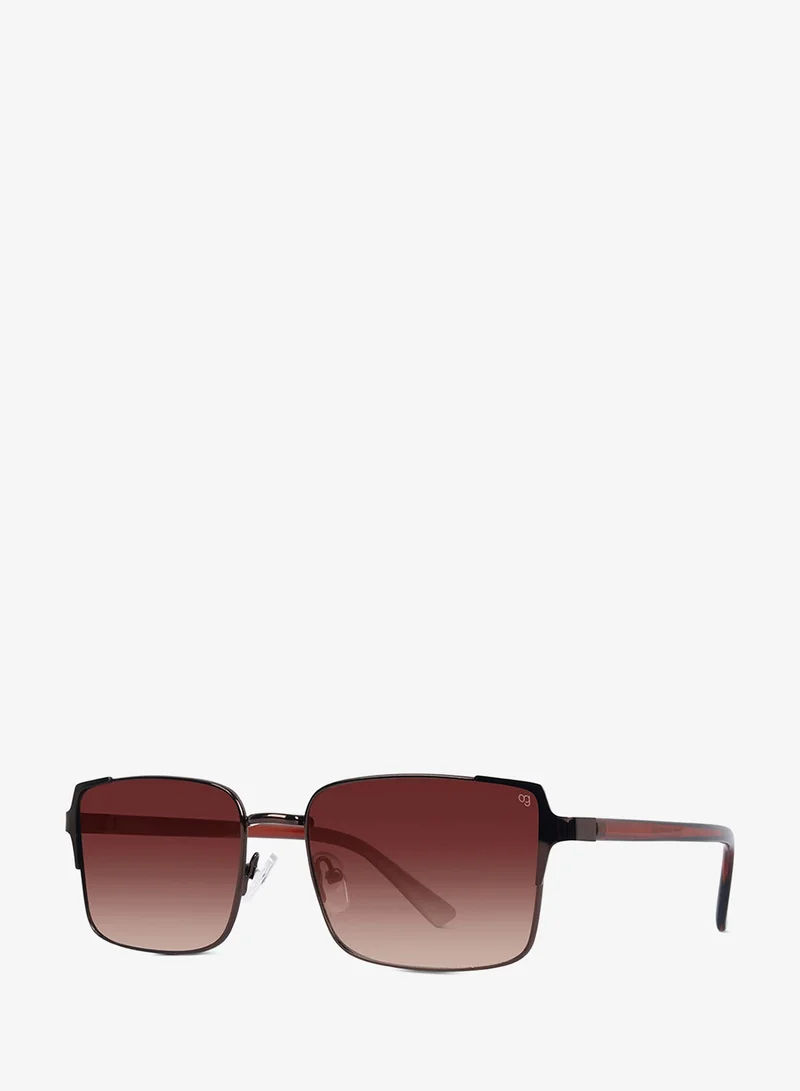 Woggles  UV- Protected  Brown Rectangle Sunglasses for Women | Best Price UAE