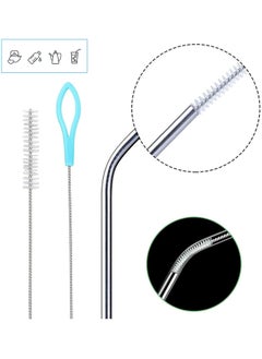 Oasisgalore 8pcs Straw Cleaning Brushes, Extra Long Nylon and Stainless Steel for Bottles and Cups  - Image 3