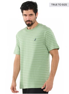 NAUTICA Striped Regular Fit Premium Cotton Crew Neck T-shirt  - Image 2