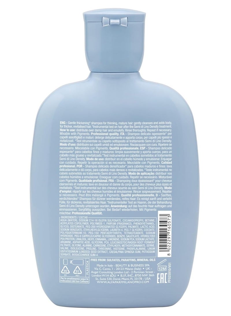 ALFAPARF MILANO Alfaparf Milano Semi Di Lino Density Shampoo - Sulfate-Free Hair Thickening Shampoo - Gentle Cleansing Shampoo with Filler Complex - Protects & Hydrates for Long-Lasting Color  - Image 4