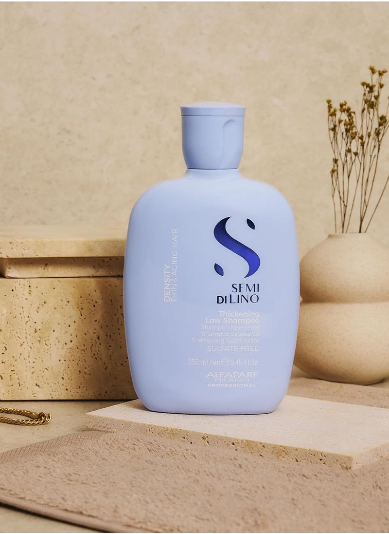 ALFAPARF MILANO Alfaparf Milano Semi Di Lino Density Shampoo - Sulfate-Free Hair Thickening Shampoo - Gentle Cleansing Shampoo with Filler Complex - Protects & Hydrates for Long-Lasting Color  - Image 3