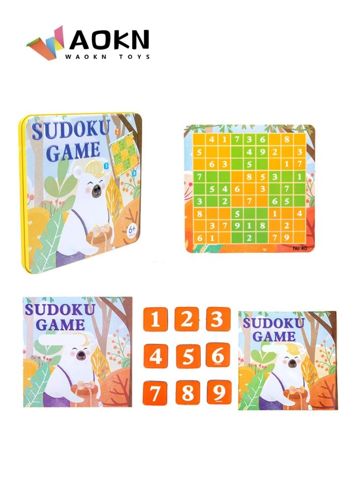 WAOKN Kids Magnetic Number Intellect Puzzle Early Education Toys Packing by Iron Box Forest Numbers Series Advanced Version of Several Degrees Toys 
