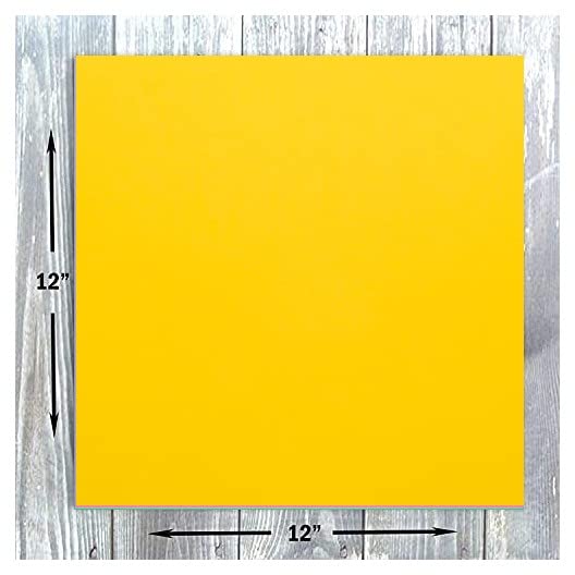 Hamilco Colored Scrapbook Cardstock Paper 12x12 Card Stock Paper 65 lb Cover 25 Pack (Dandelion Yellow) - Image 2