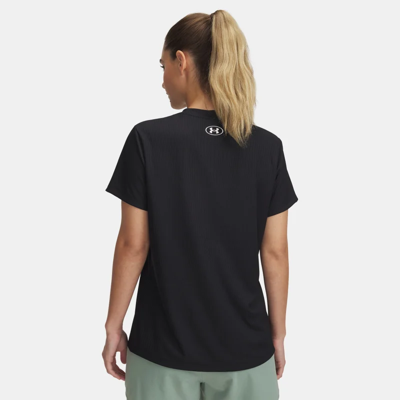 Under Armour Black Women's UA Tech Ribbed T-Shirt for Women | Best Price UAE