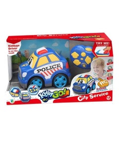 Generic Kiddy City Service Police Car With Remote Control - DHTRC10427J  - Image 1