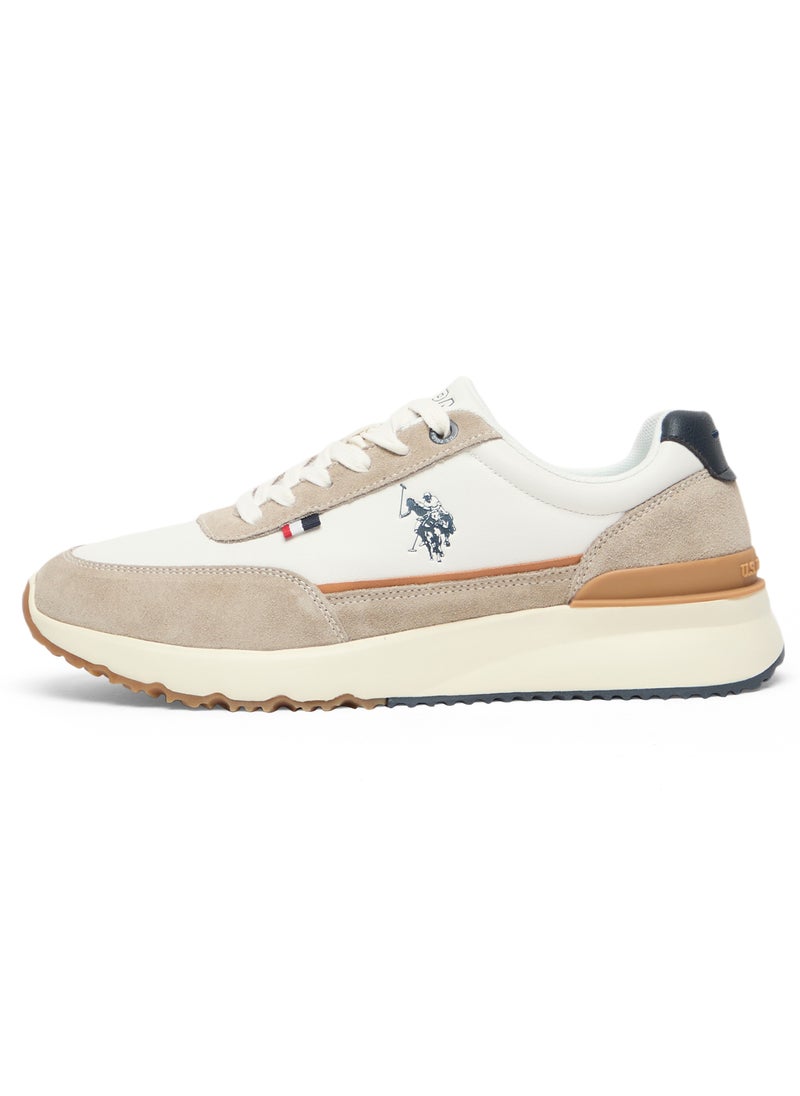 U.S. Polo Assn. Men's Low-Top Sneakers in White with Suede Accents – Stylish and Comfortable Footwear for Everyday Wear  - Image 2