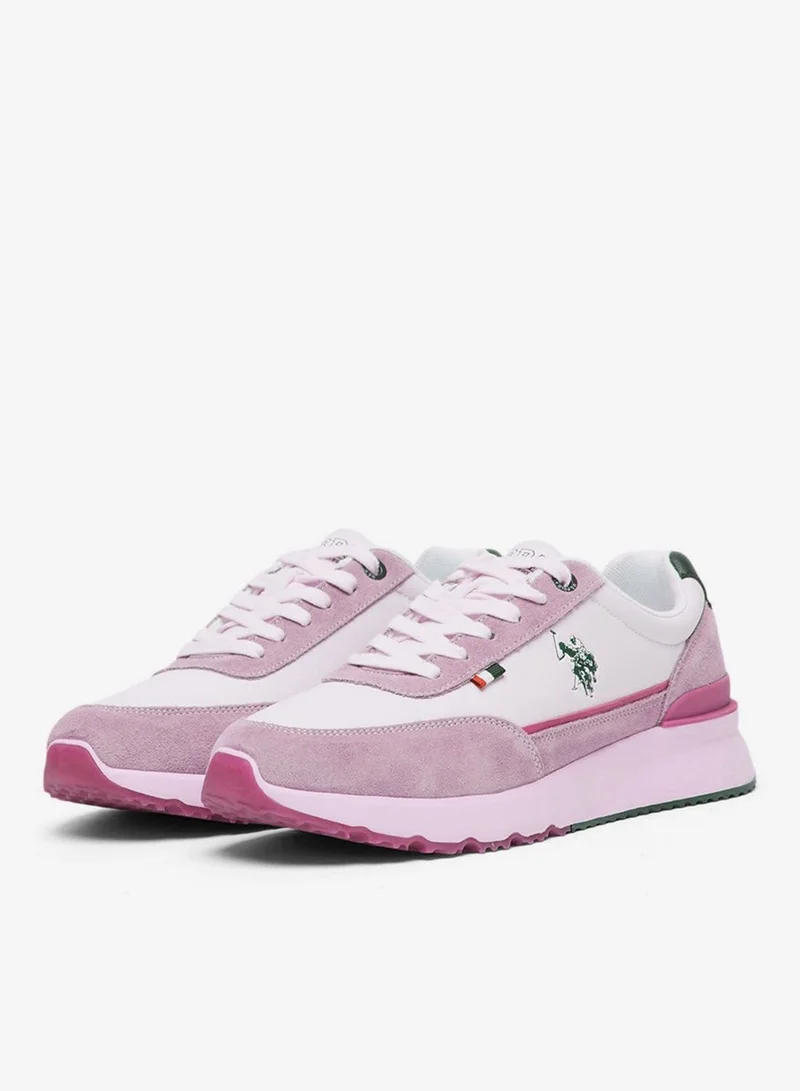 يو اس بولو اسن Men's Low-Top Sneakers in White with Suede Accents Shoes - Stylish and Comfortable Footwear for Everyday Wear