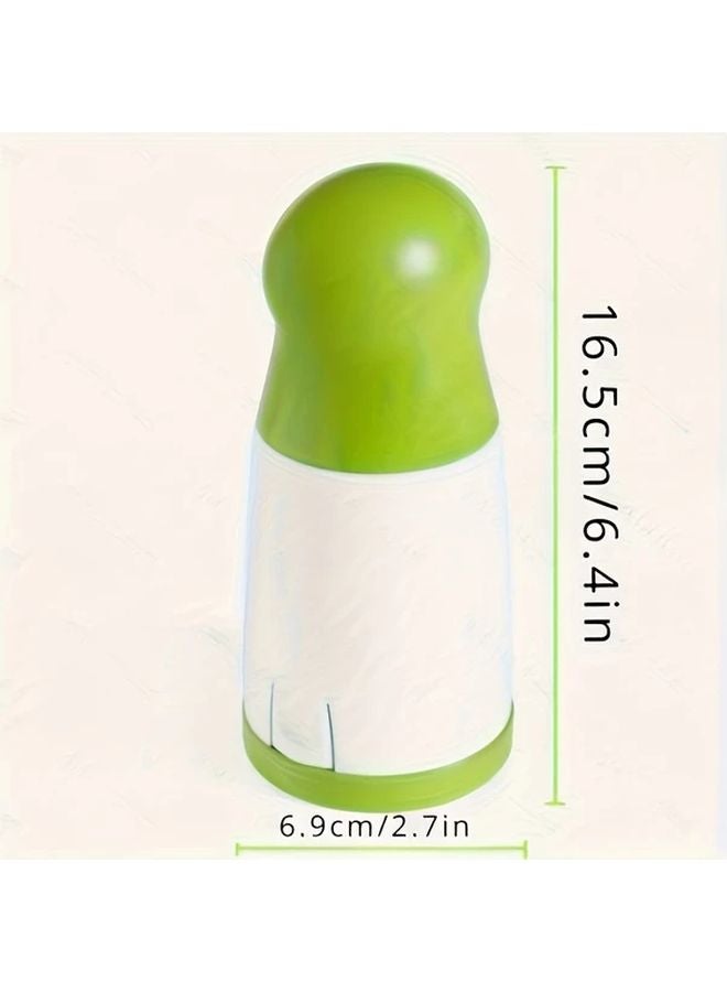 Green Manual Spice Grinder ABS Round Kitchen Tool For Crushing Cilantro Chopping Vegetables - Image 2