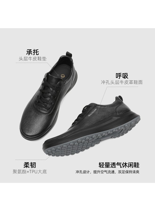 Goldlion Lightweight Men's Casual Leather Shoes 26 Spring New Breathable Men's Leather Shoes Men's Outdoor Shoes Men's Shoes Casual Sneakers - Image 4