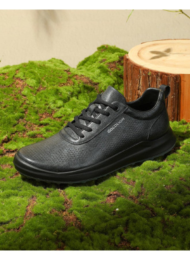Goldlion Lightweight Men's Casual Leather Shoes 26 Spring New Breathable Men's Leather Shoes Men's Outdoor Shoes Men's Shoes Casual Sneakers - Image 1