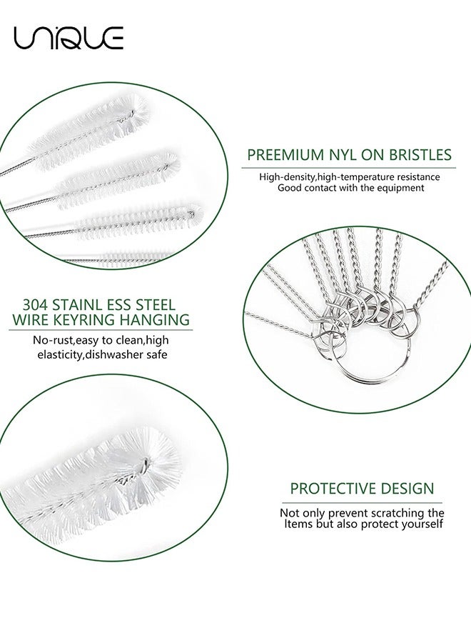 Unique Straw Cleaner Brush Set, 12 Pieces Cleaning Brush and Nylon Tube Brush Brush, Long Cleaning Brush Kit for Water Bottle, Straws on Tumbler, Sippy Cup, Tea Pot Spout  - Image 3
