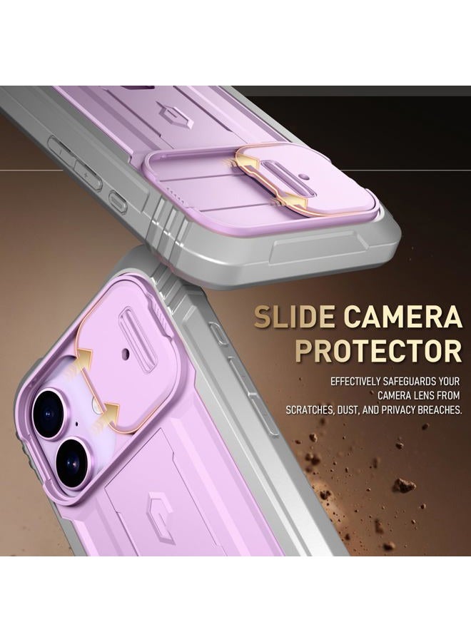 POETIC for iPhone 17 Case with Camera Control Capture Button, [Slide Camera Cover] [Built-in Stand] [Built-in Screen Protector] Full-Body Military Grade Rugged Phone Case for iPhone 17, Purple - Image 5