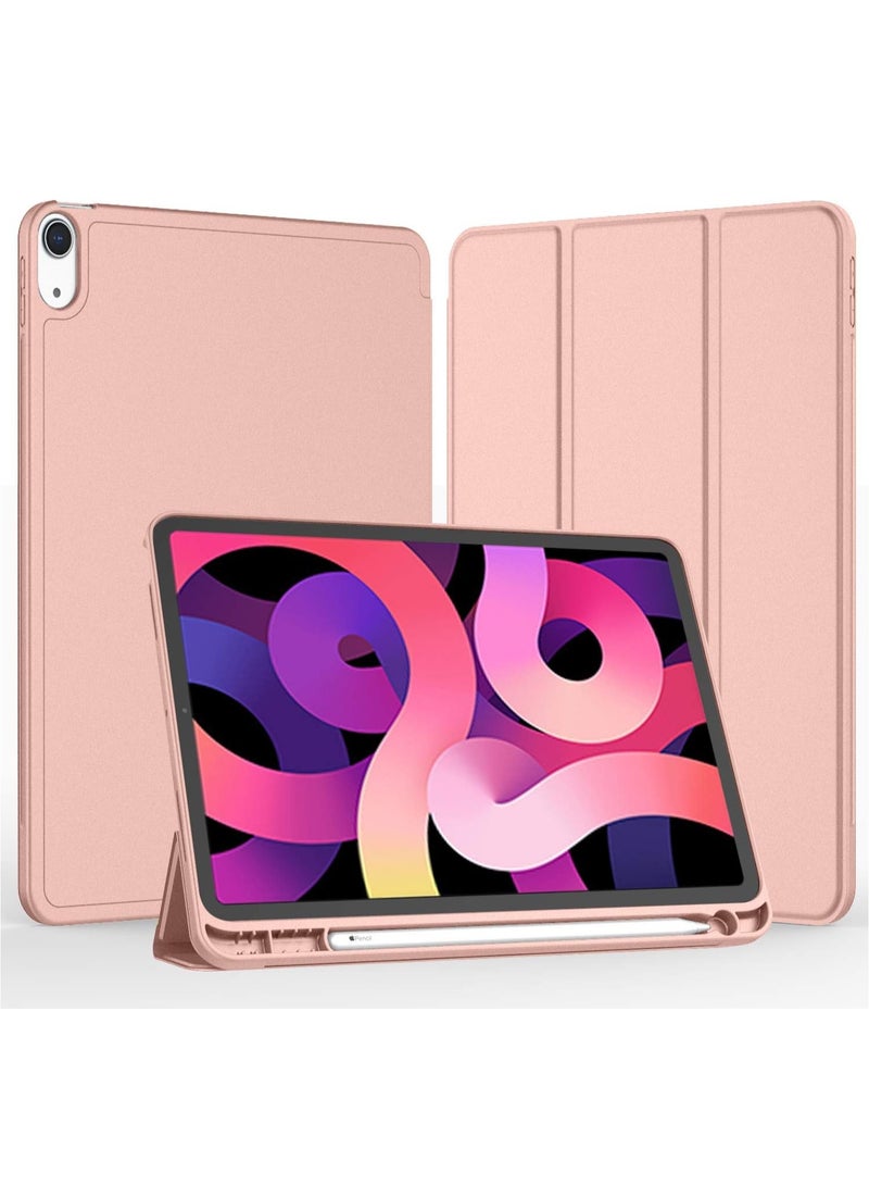 MIGOFAST IPad Air 11 Inch Case M2 2024  iPad Air 5th/4th Generation Case 2022/2020 10.9 Inch with Pencil Holder, Trifold Stand Smart Case Baby Pink - Image 2