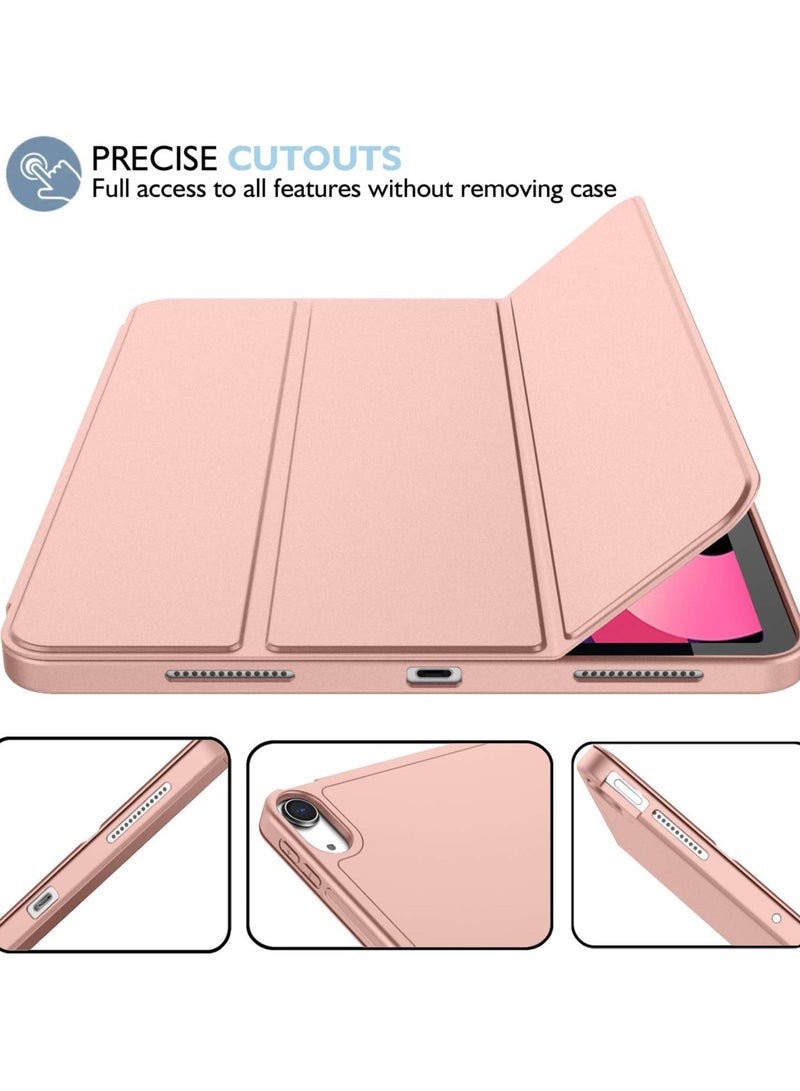 MIGOFAST IPad Air 11 Inch Case M2 2024  iPad Air 5th/4th Generation Case 2022/2020 10.9 Inch with Pencil Holder, Trifold Stand Smart Case Baby Pink - Image 5