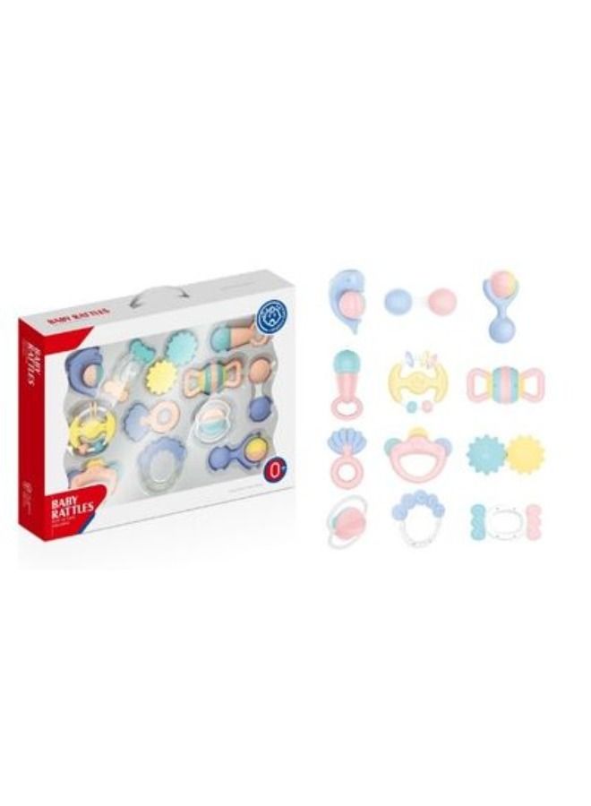 هوانجر الحسية لعب للأطفال حشرجة التسنين مجموعة للرضع 12 قطعة مجموعة - Image 2