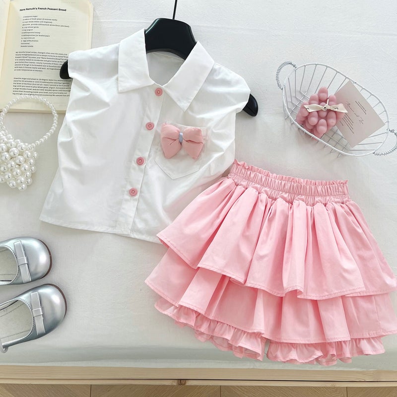 ChicPoint 2 Pcs 2-11years Girls Dress Suit - Image 1