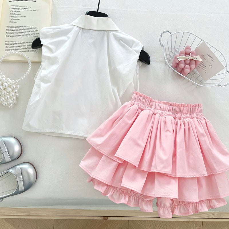 ChicPoint 2 Pcs 2-11years Girls Dress Suit - Image 2