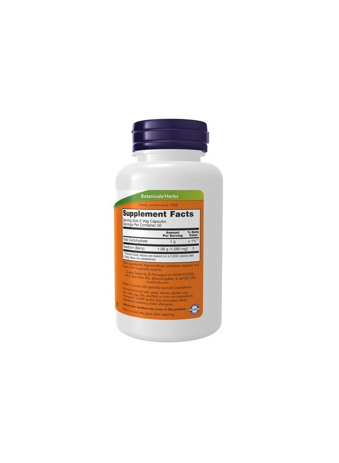 now Supplements Hawthorn Berry 540 Mg Free Radical Scavenger* Herbal Supplement 100 Veg Capsules - Image 3