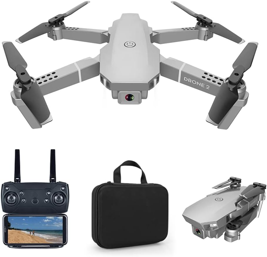 E68 Drone with 1080P HD Camera for Adults and Kids, Foldable Quadcopter with WiFi FPV,with One Key to Return Function,with Headless Mode Sixaxis Gyroscope