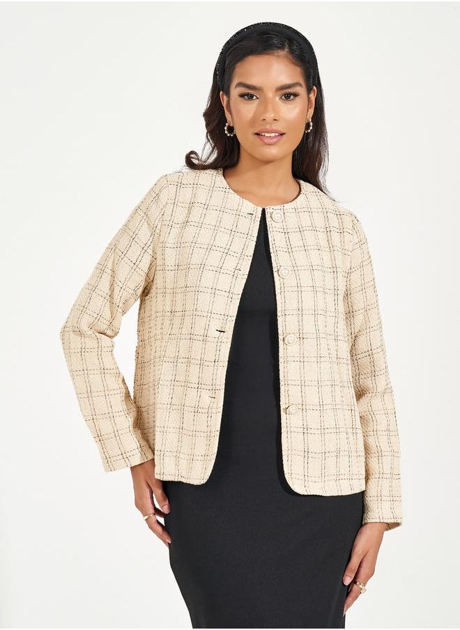 Styli - Regular Fit Tweed Jacket - Image 1