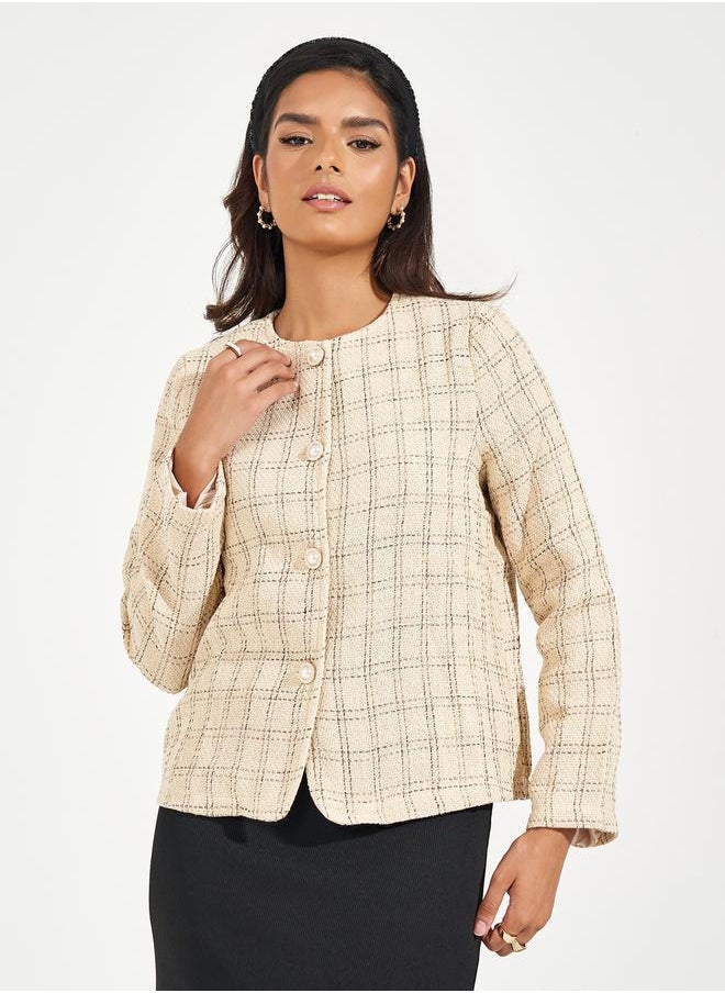 Styli - Regular Fit Tweed Jacket - Image 1
