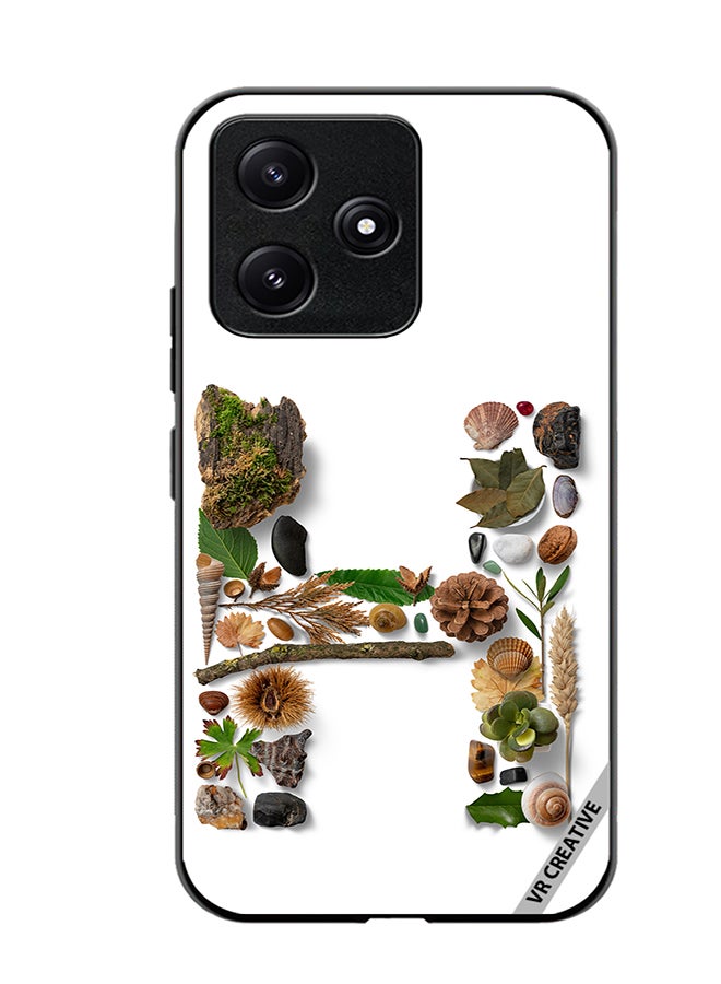 VR CREATIVE Protective Case Cover For Xiaomi Poco M6 Pro 5G Alphabet H Design Multicolour - Image 1