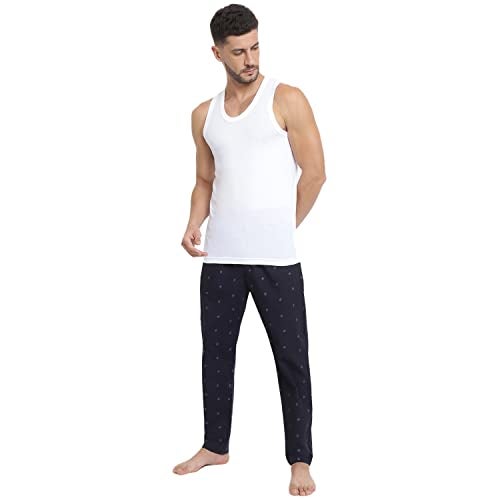 Van Heusen Men Regular Fit Vest - 100% Combed Cotton - Ultra Soft, Wider Straps, Solid_70022_White_S - Image 3