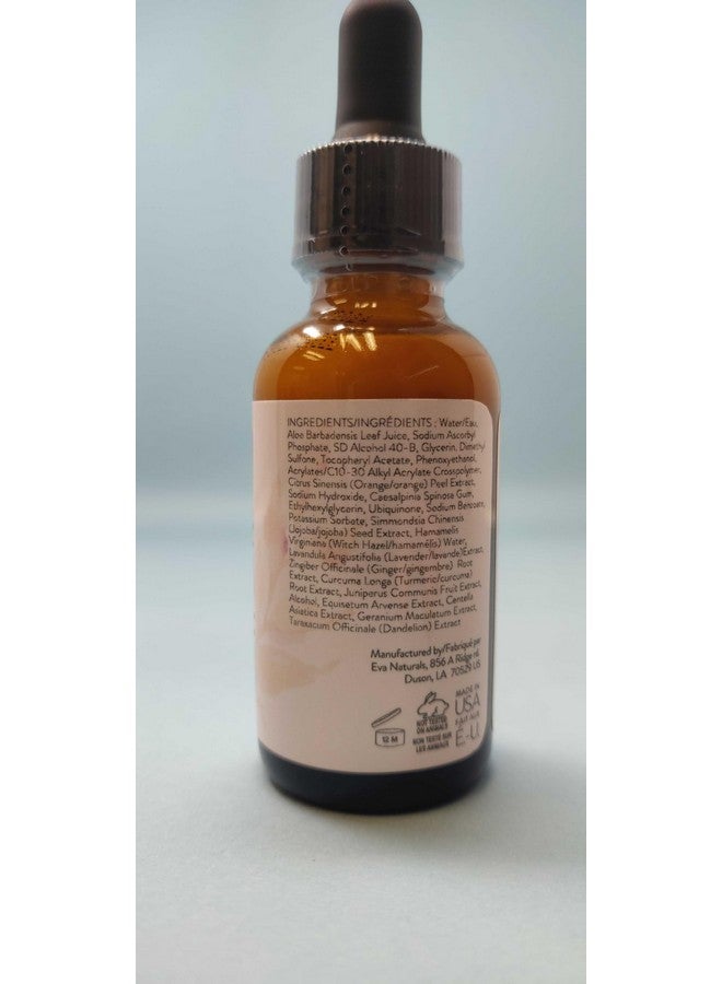 إيفا ناتشورالز سيروم فيتامين سي 20% للوجه، سيروم فيتامين سي النقي للوجه لعلاج التجاعيد وحب الشباب وجفاف البشرة والبقع الداكنة - سيروم فيتامين سي للوجه (1 أونصة) - Image 2