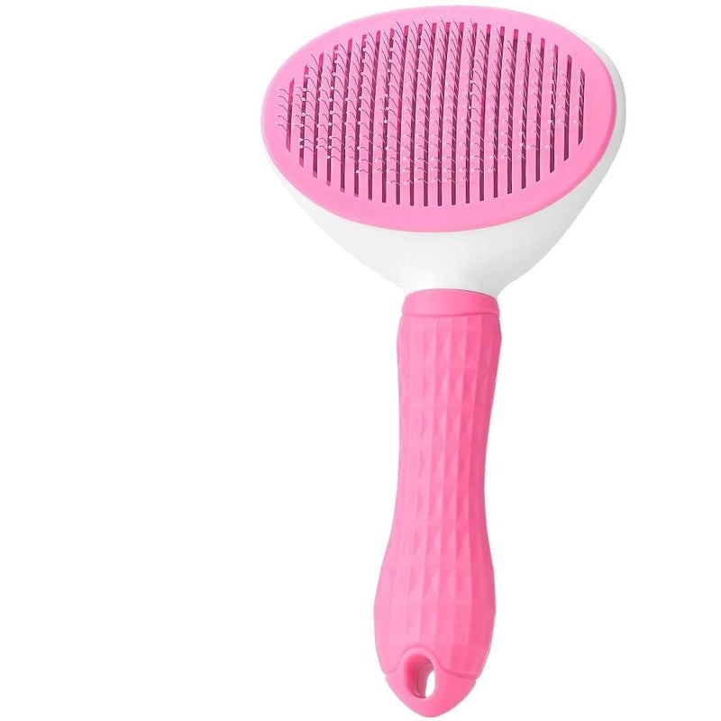 MATSON Self-Cleaning Slicker Brush for Dogs and Cats, Hair Cleaner Brush, Shedding and Dematting Grooming Comb, Pet Grooming Brush - Image 1