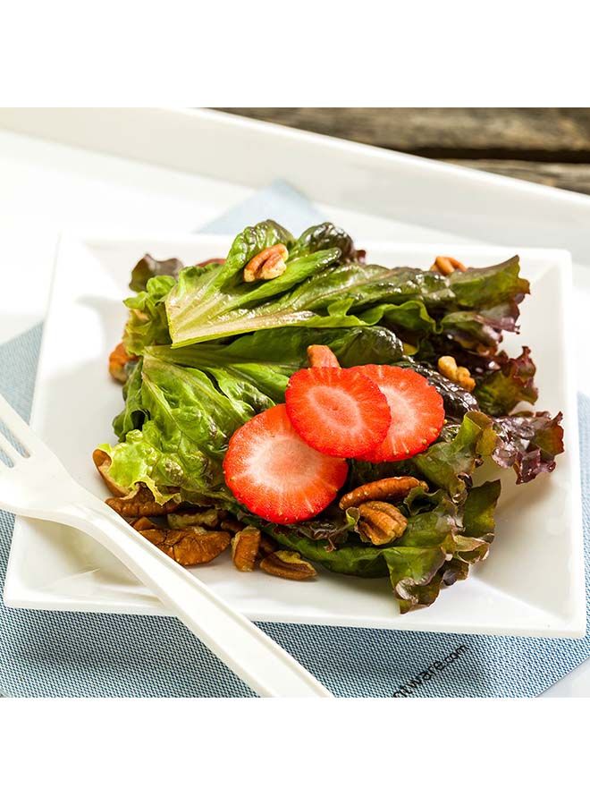 Restaurantware أطباق فوغو مربعة 6 بوصة، 4 أطباق سلطة متوسطة - غير قابلة للكسر تقريبًا، قابلة للغسل في غسالة الصحون، أطباق مطاعم من الميلامين الأبيض، للمقبلات أو الحلويات، للاستخدام الداخلي أو الخارجي - Image 5