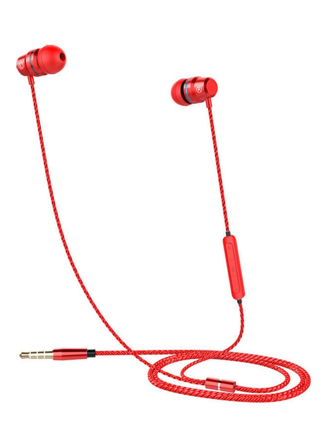 NIBEMINENT Professional K Song Version Mobile Phone Wire Control Headset Red