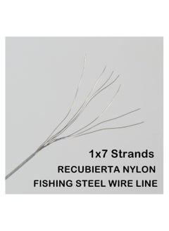 SYOSI 0.5mm 100m 26lb Fishing Steel Wire Fishing Lines max Power 7 Strands Super Soft Wire Lines Cover with Plastic Waterproof Lead line  - Image 5