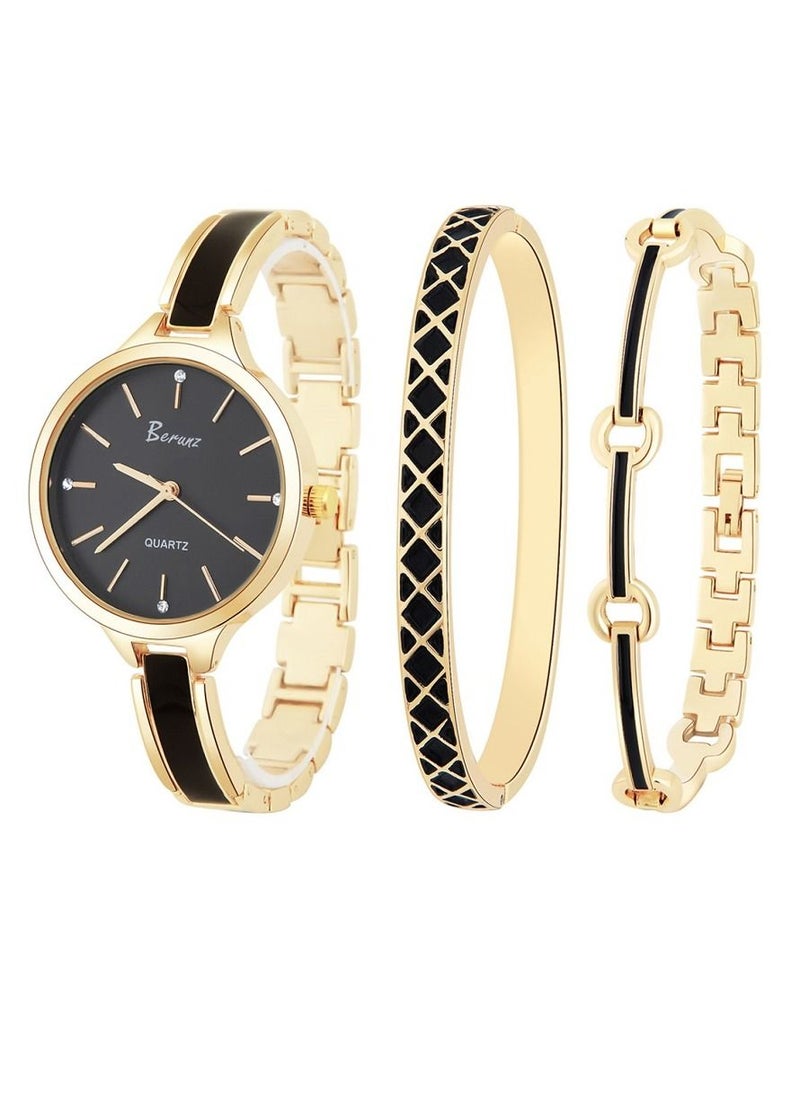 Berunz Women Watch By Berunz with Two Bracelets  - Image 1