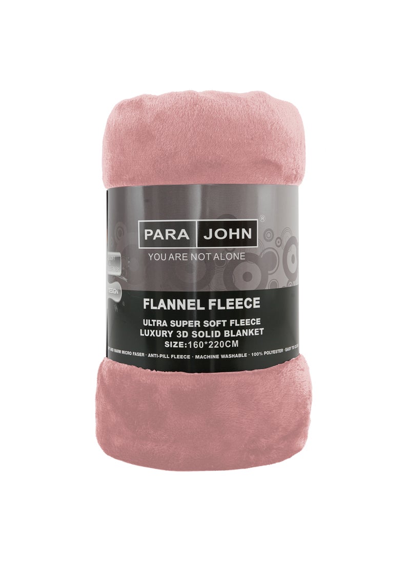 PARAJOHN - Flannel Fleece Blanket Double (200x230) for All Season ,Fluffy Blanket Warm Bed Throws for Sofa & Bed ,Comfortable and Soft Double Flannel Fleece Blanket - Image 1