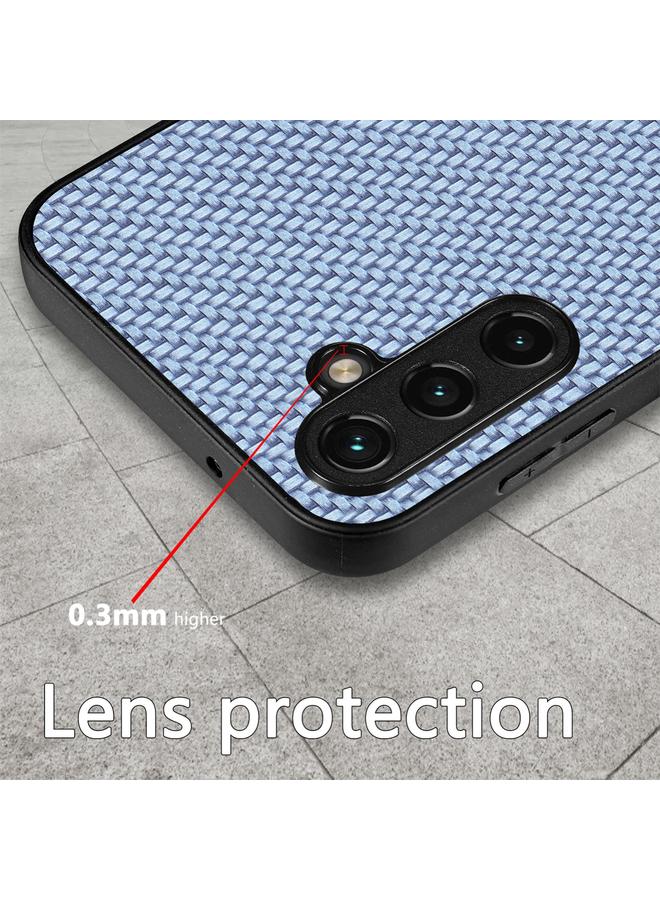 S-TOP Case For Samsung Galaxy A34 5G Carbon Fiber Texture Leather Back Cover Phone Case - Image 3
