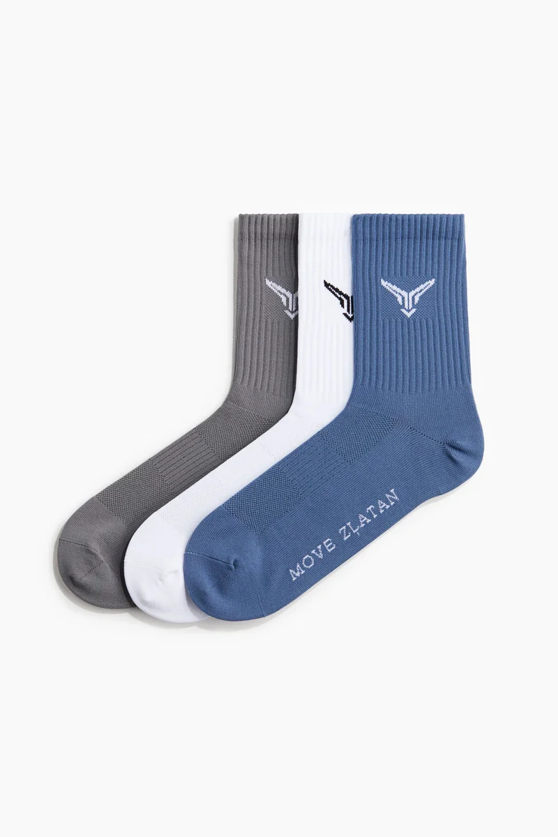 H&M 3-pack sports socks with DryMove™