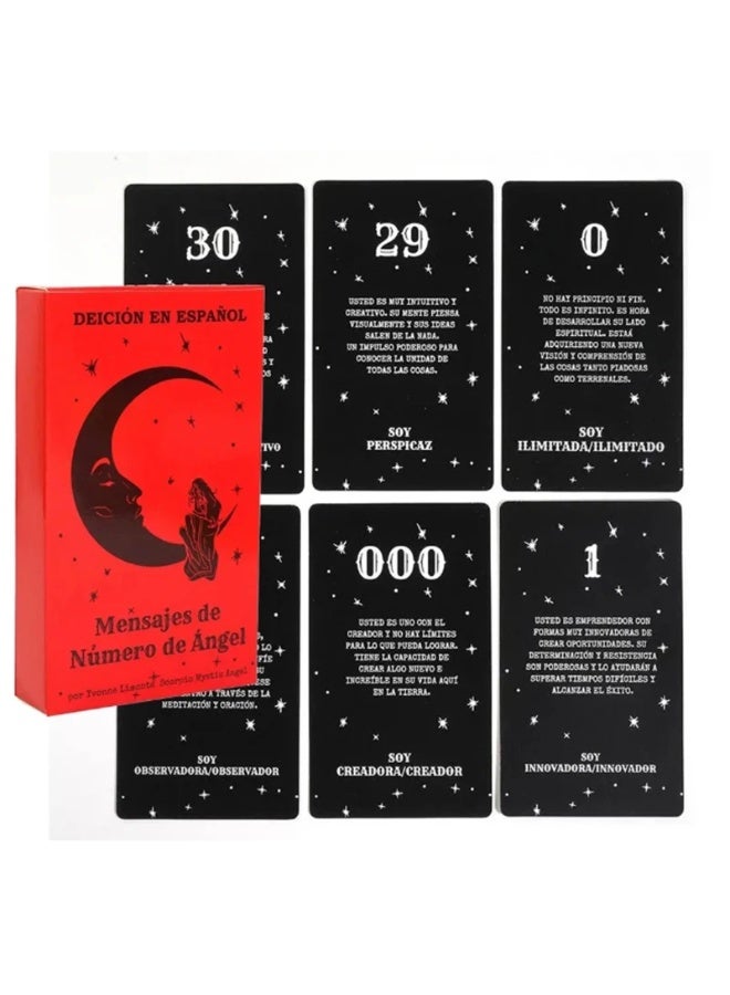 NIBEMINENT The latest angel number information, tarot card fortune-telling, oracle bone script 44 cards, destiny divination, Tarot card family gathering, board game - Image 4