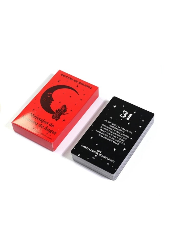 NIBEMINENT The latest angel number information, tarot card fortune-telling, oracle bone script 44 cards, destiny divination, Tarot card family gathering, board game - Image 2