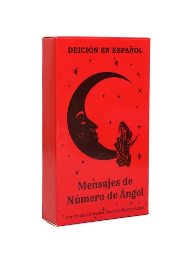 NIBEMINENT The latest angel number information, tarot card fortune-telling, oracle bone script 44 cards, destiny divination, Tarot card family gathering, board game - Image 1