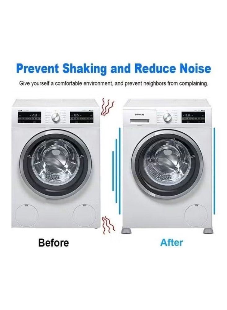 Dream Zone Set Of 4 Anti Vibration Washing Machine Pads Multicolour 10.5cm - Image 3