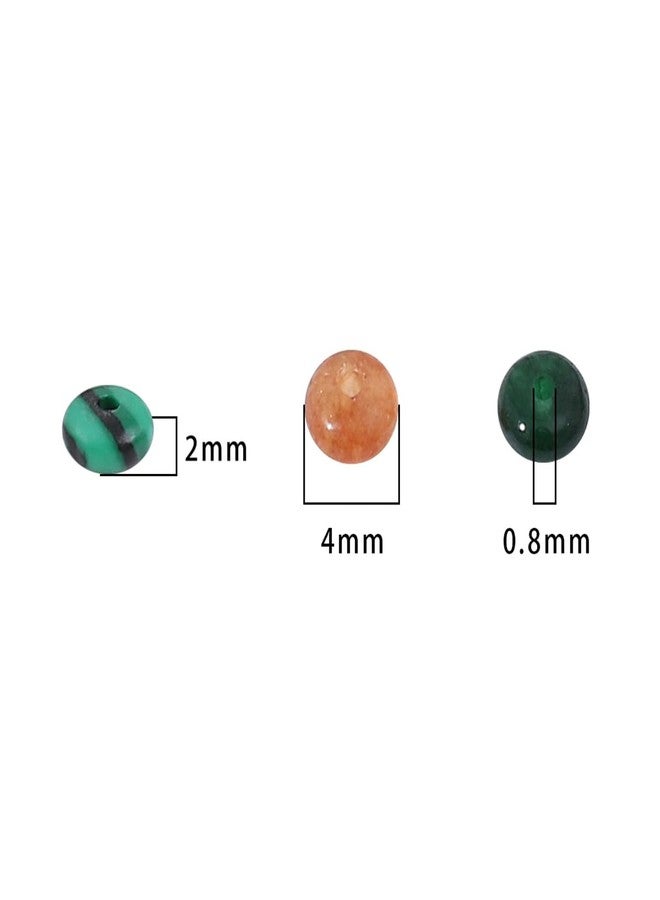 BEADIA Natural Mix Colored Disk Stone Beads 4x2mm 160pcs Rondelle Loose Semi Gemstone Beads for Jewelry Making Design - Image 5