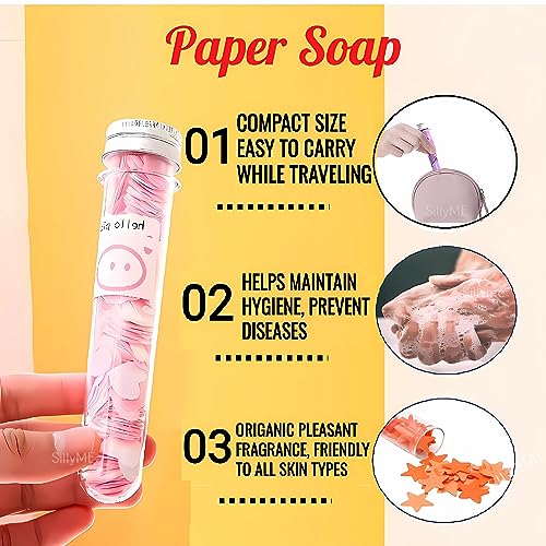 Funny Teddy Paper Soap Strips For Travel - 3Pc Mini Pocket Size Disposable Soap Sheets For Hand Wash|Travel Essentials For Women Men - Image 2
