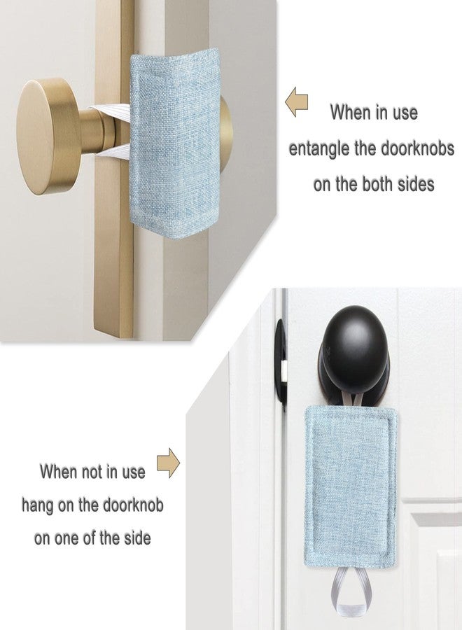 warmtone Door Latch Covers for Newborn Door Silencer, Quiet Door Closer Fit for Light Sleepers No Slamming, Prevent from Locking - 4" x 3", Light Blue, 3 Pieces - Image 3