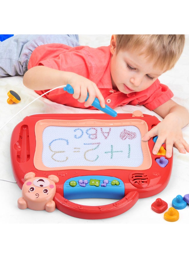 Children's Large Drawing Board Magnetic Color Writing Board Small Blackboard Household Board Baby 1-3 Years Old 2 Toy Drawing Board-Color:Bear Smart Magnetic Drawing Board [blue] Standard Version - Image 3