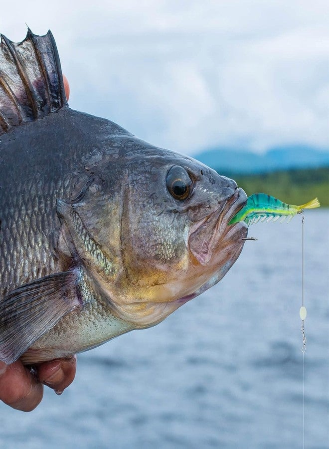 SHIVEXIM Luminous Life Like Shrimp Lure Set Soft Artificial Silicone Soft Bait Mixed Color Spinner Crank Bait Fishing Lure with Hook Freshwater/Saltwater (7) - Image 3
