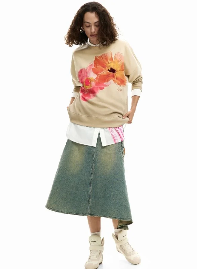 DESIGUAL Multicolour Floral print sweatshirt for Women | Best Price UAE
