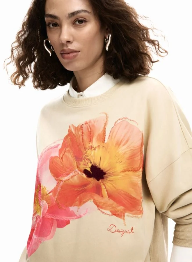 ديسيجوال كنزة بنقشة زهرية