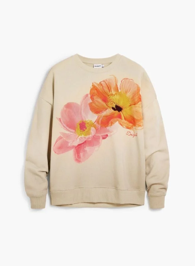 DESIGUAL Multicolour Floral print sweatshirt for Women | Best Price UAE